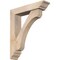 Ekena Millwork Legacy Traditional Smooth Bracket w/ Offset Brace, Douglas Fir, 5 1/2"W x 24"D x 28"H BKT0604X24X28LEC01SDF - alternate 1